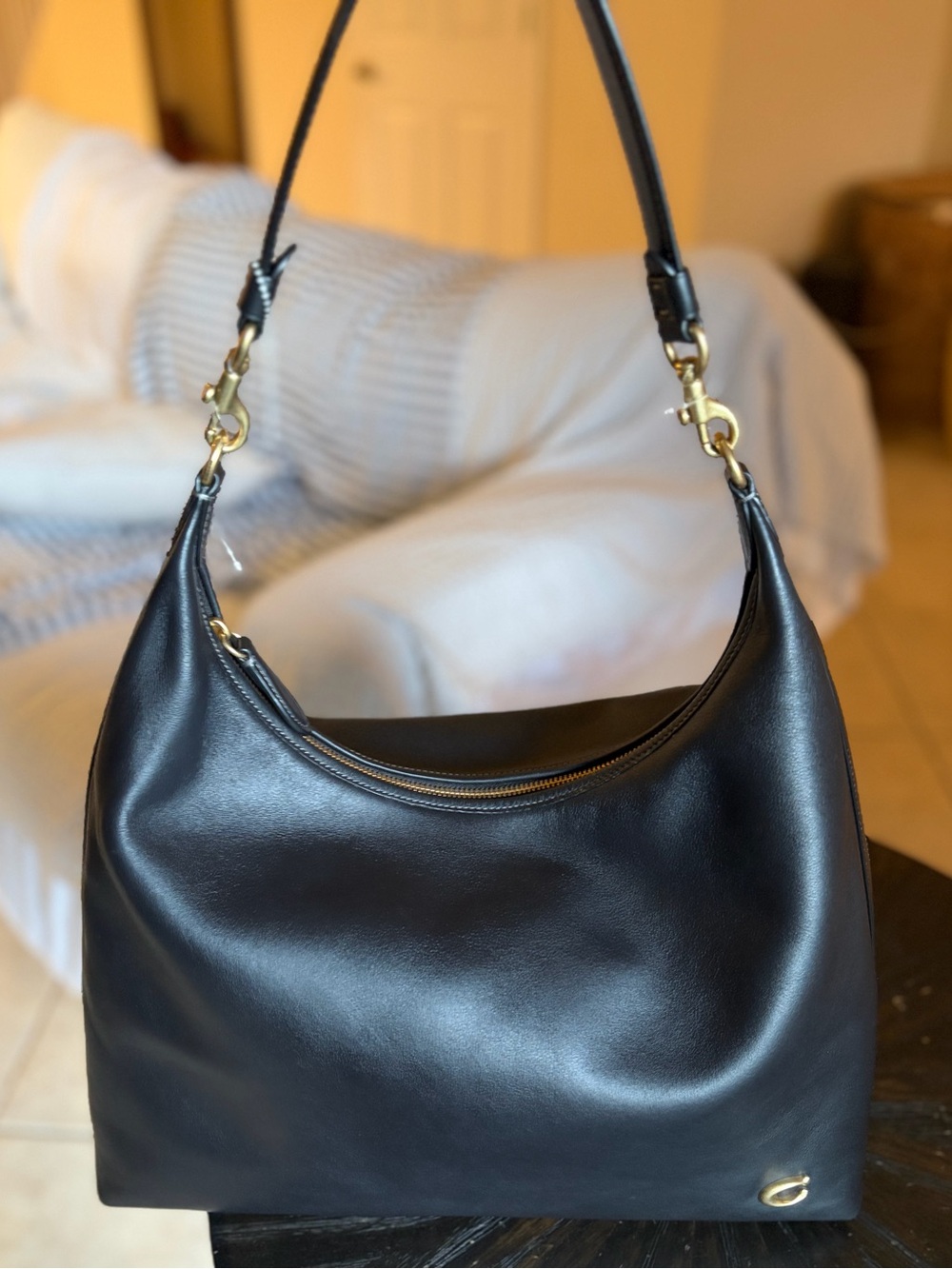 Coach Juliet 38 Black Shoulder Bag NWOT